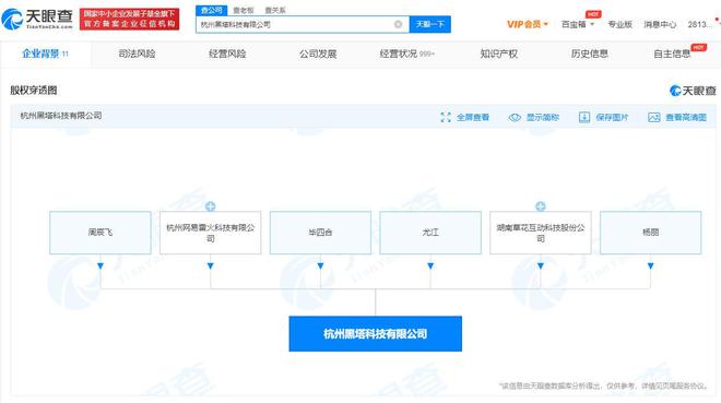 網(wǎng)易雷火投資成立黑塔科技，深耕動(dòng)漫游戲與數(shù)字創(chuàng)意軟件開發(fā)